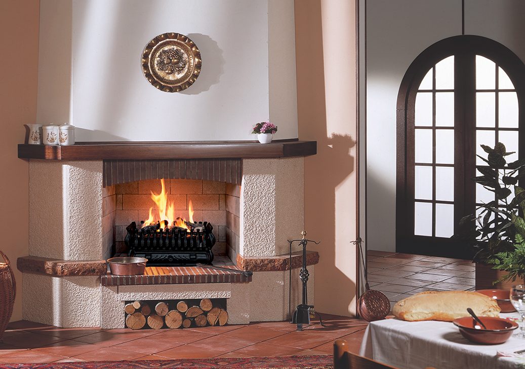 Camini a gas con canna fumaria