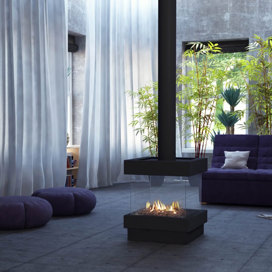 Camini a gas a flusso bilanciato e senza emissione di anidride carbonica nell’ambiente