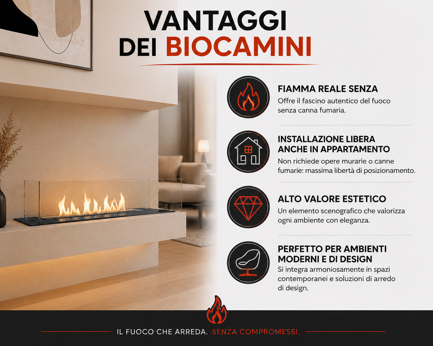 vantaggi biocamini